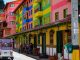 assorted color houses street colombia