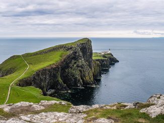 cliff sea isle of skye