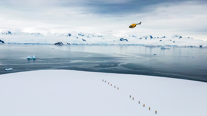 hiking in the polar region