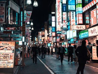night street japan city