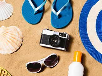 summer vacation composition photo