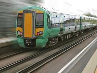 train arriving in station