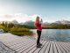 Woman Traveler Taking a Photo of High Tatras, Slovakia