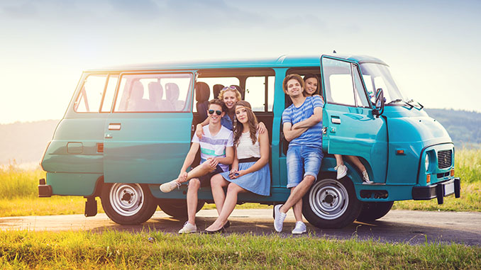 friends on road trip